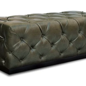 London Diamond Tufted Bench