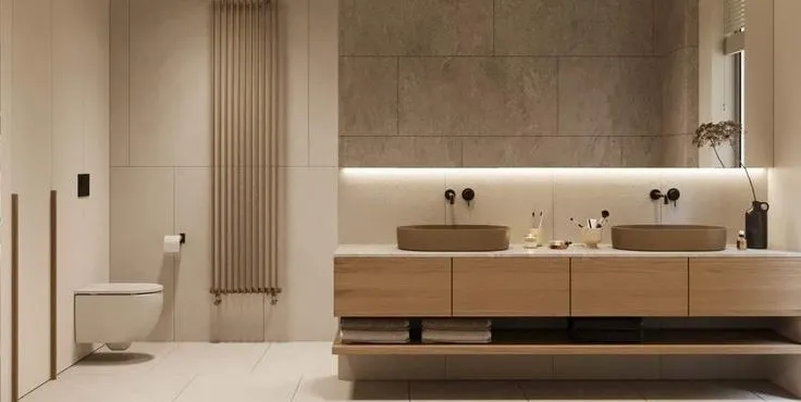 wood bathroom vanity